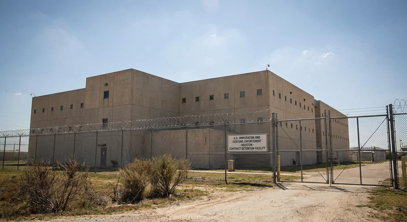 Imagen ilustrativa: Cárcel de inmigración en Houston, Texas: centros de detención ICE